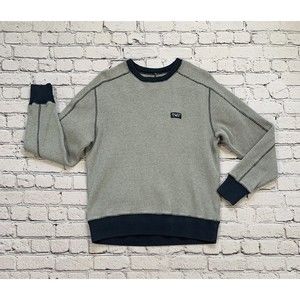 Palace Skateboards Waffle On 400G Crew Size L Long Sleeve Light Gray Embroidered